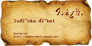 Ivánka Ábel névjegykártya